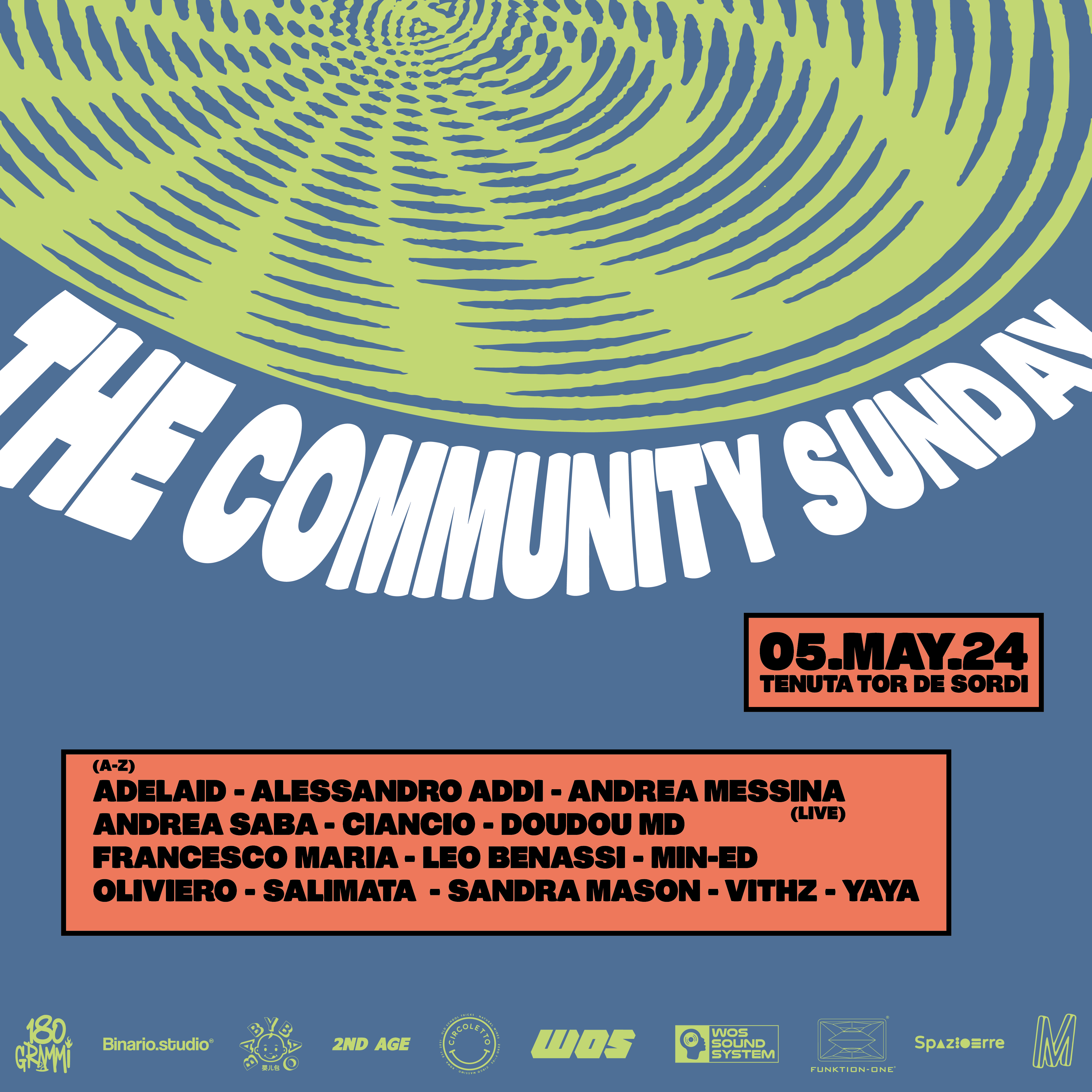 Mania pres. The Community Sunday - Página frontal