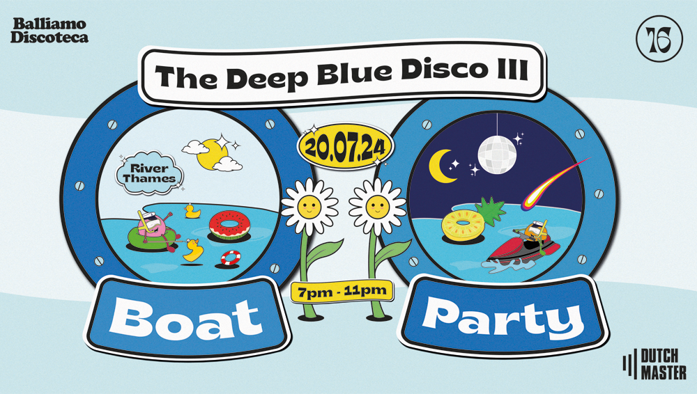 Balliamo's Summer Boat Party [The Deep Blue Disco III] - フライヤー表