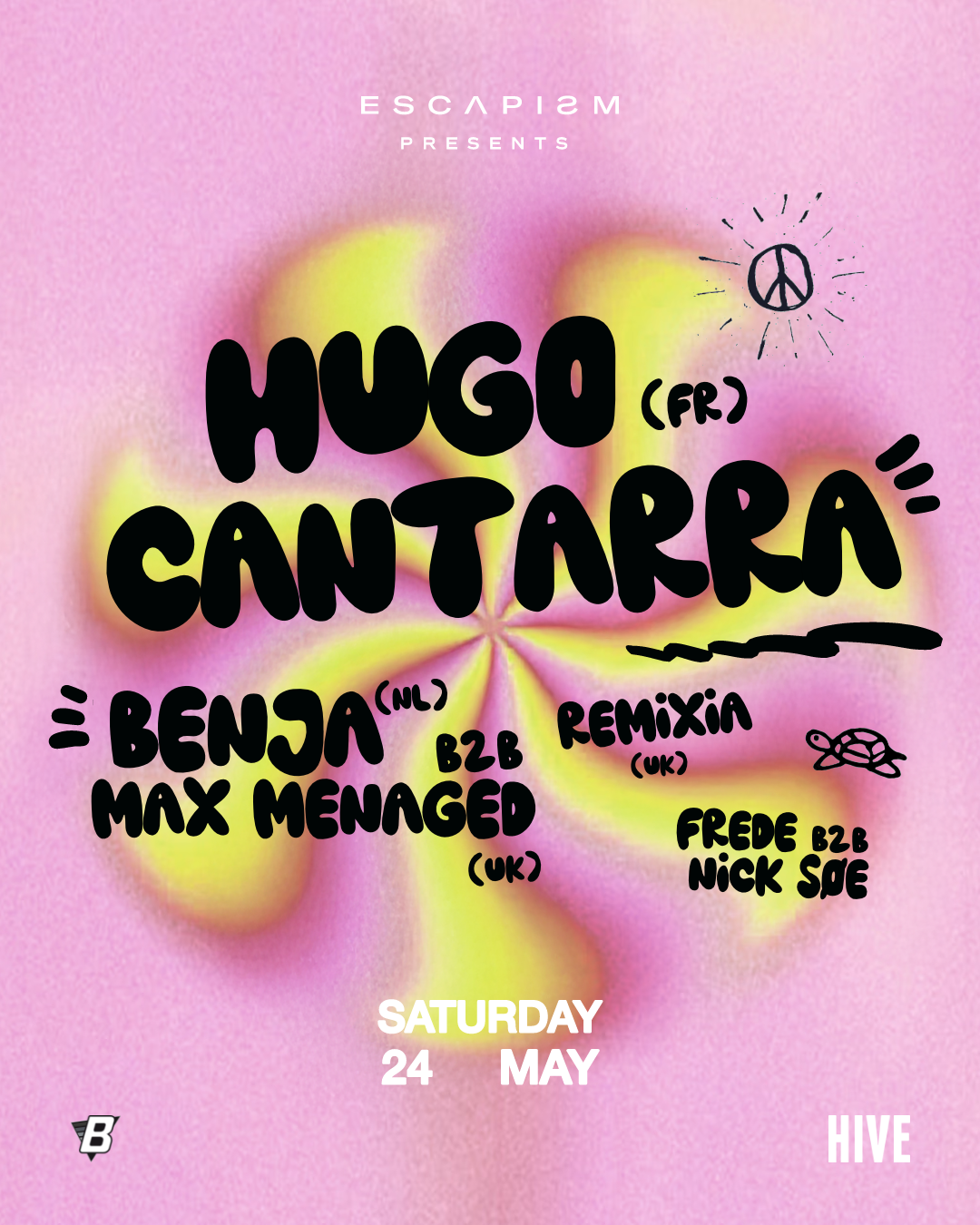 ESCAPISM presents: Hugo Cantarra / BENJA b2b Max Menaged / REMIXIA at ...