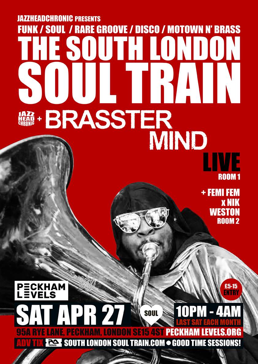 The South London Soul Train Easter Lounge Special with Perry Louis x Aitch B - Página trasera