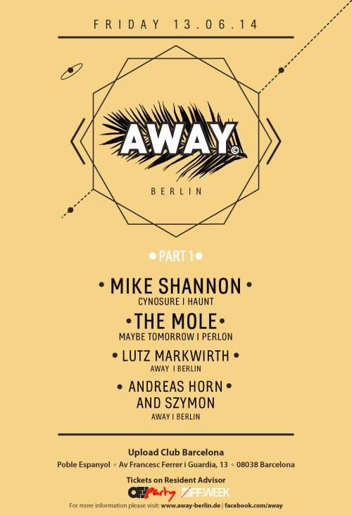 Away with Mike Shannon & The Mole - Página frontal