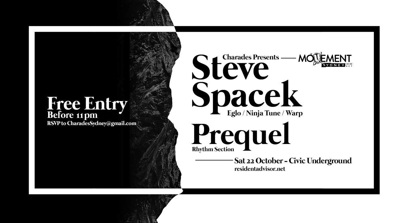 Steve Spacek x Prequel: Movement Sydney - Página frontal
