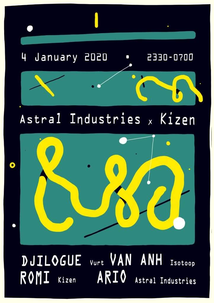 Astral Industries x Kizen Records - Página frontal