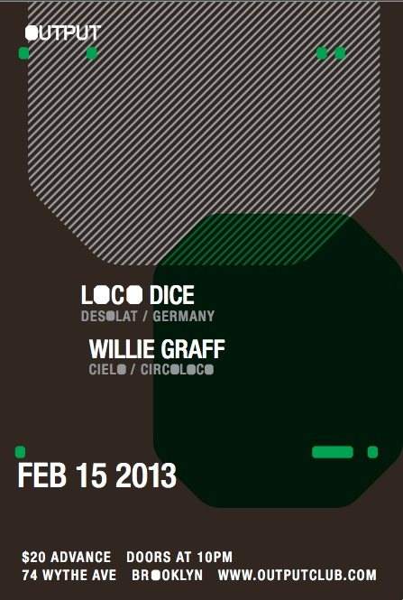 Loco Dice, Willie Graff - Página frontal