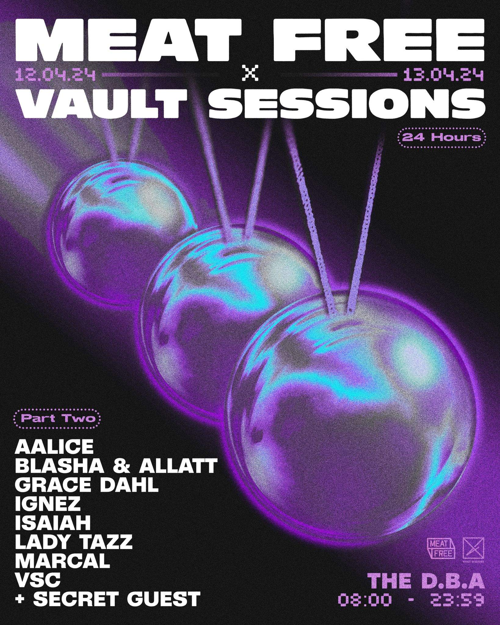 Meat Free x Vault Sessions: Part 2 - フライヤー表