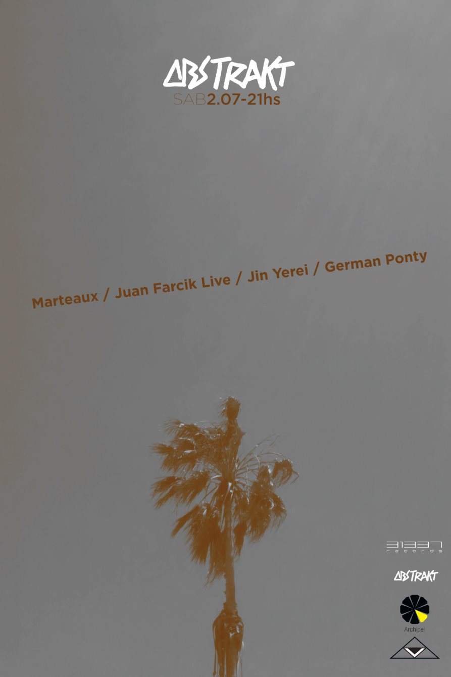 Abstrakt with Marteaux, Juan Farcik, Jin Yerei & German Ponty - フライヤー表