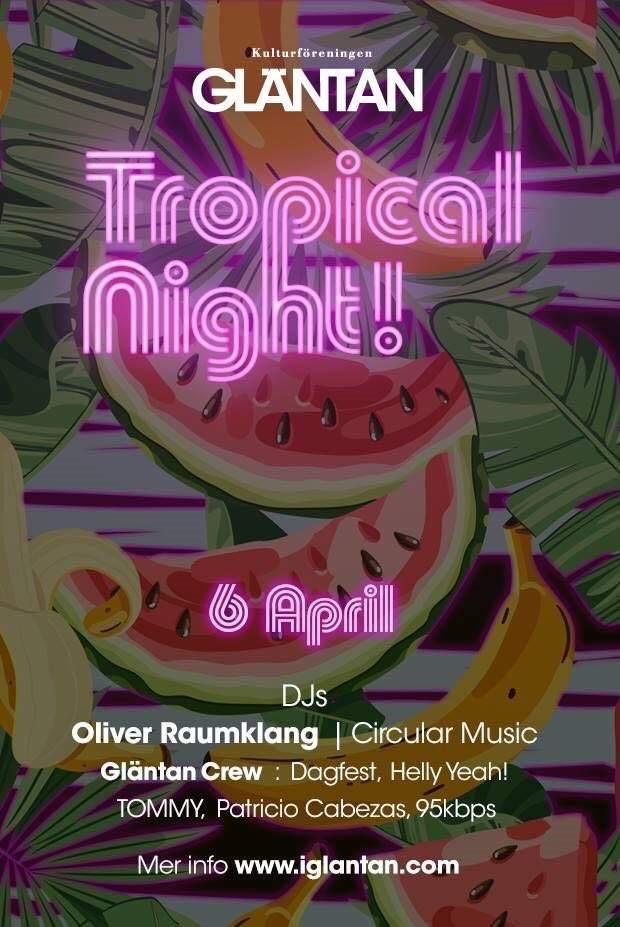 Tropical Nights - フライヤー表