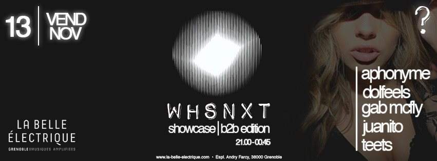 Whsnxt Showcase, B2B Edition - Página frontal
