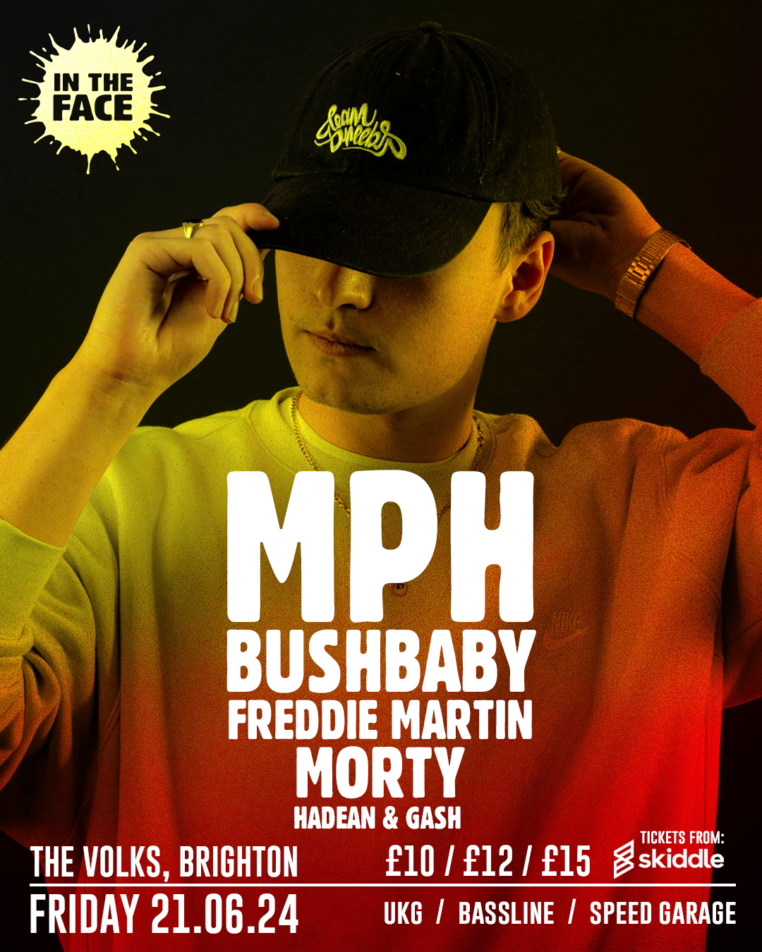 In The Face: MPH, Bushbaby, Freddie Martin, Morty - フライヤー表
