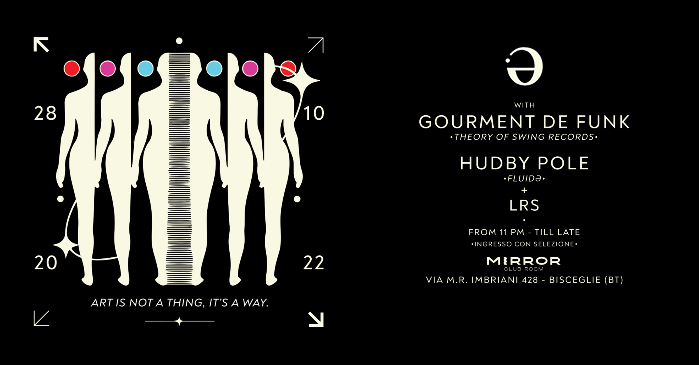 28.10.2022 Fluidə with Gourment De Funk, Hudby Pole, LRS - フライヤー表