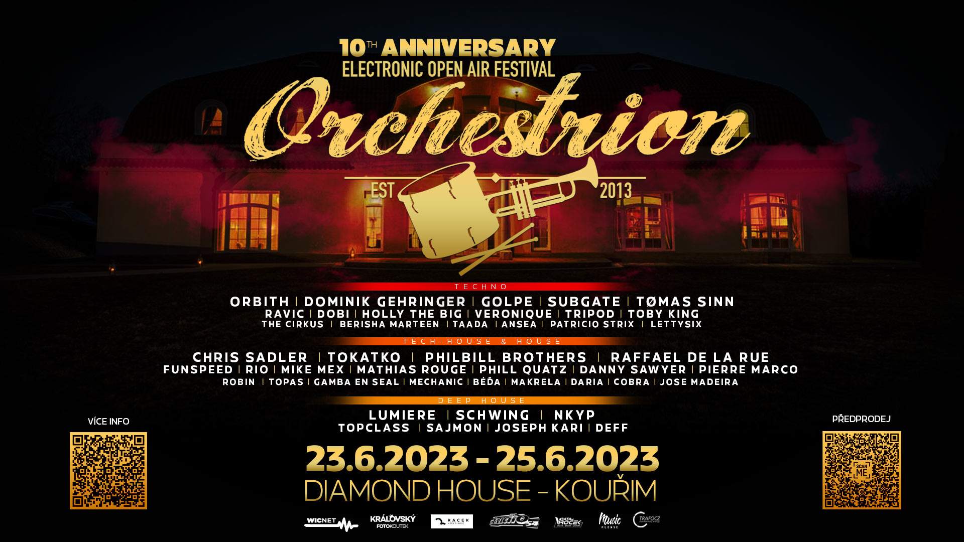 Orchestrion  10th Anniversary - Diamond House - (Kouřim) - Página frontal