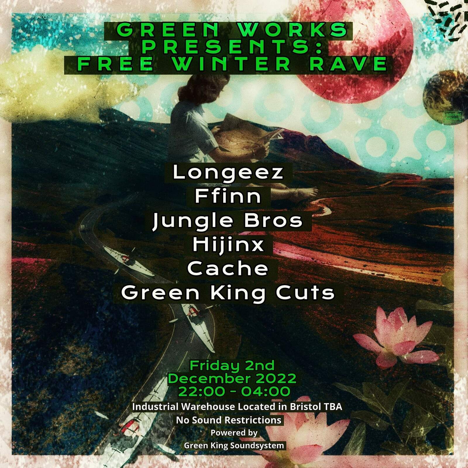 FREE WINTER RAVE WEEKENDER PART 1 at Green Works, Bristol