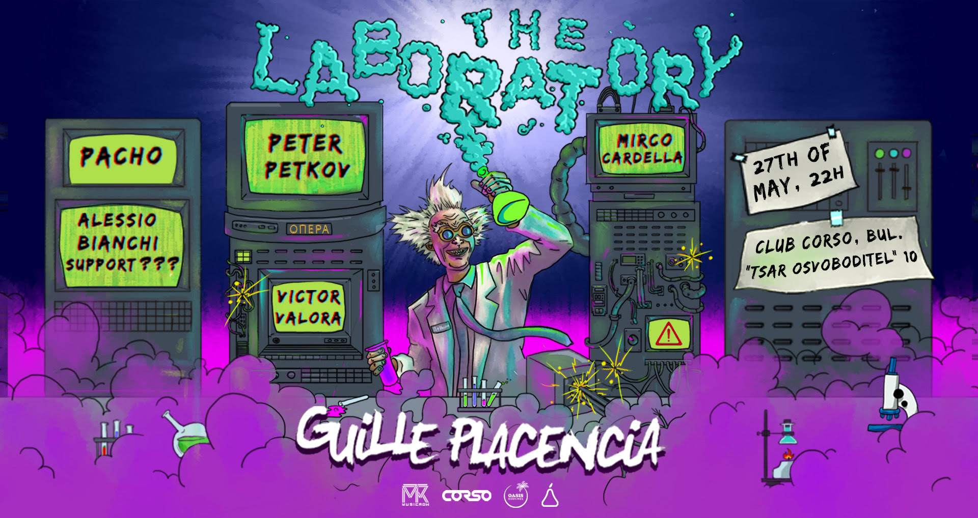 THE LABORATORY with Guille Placencia - フライヤー表