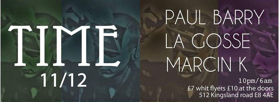 Time Feat. Paul Barry, La Gosse & Marcin k - Página frontal