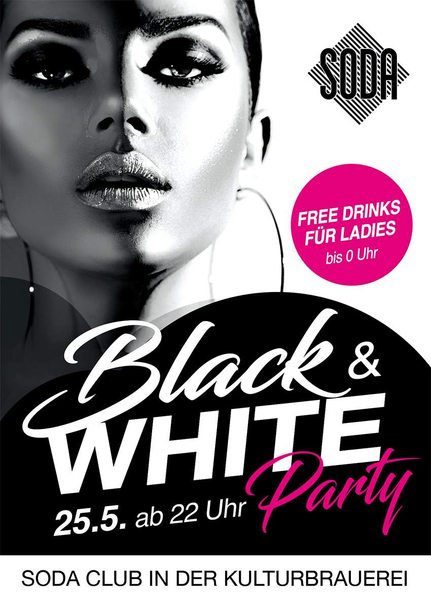 Black & White Party - フライヤー表