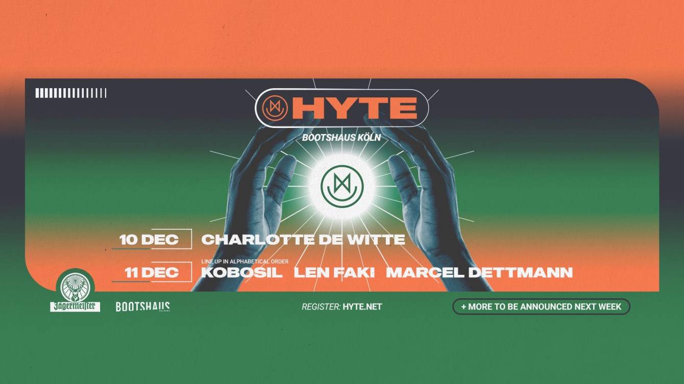 [CANCELLED] HYTE Cologne with Charlotte de Witte - Página frontal