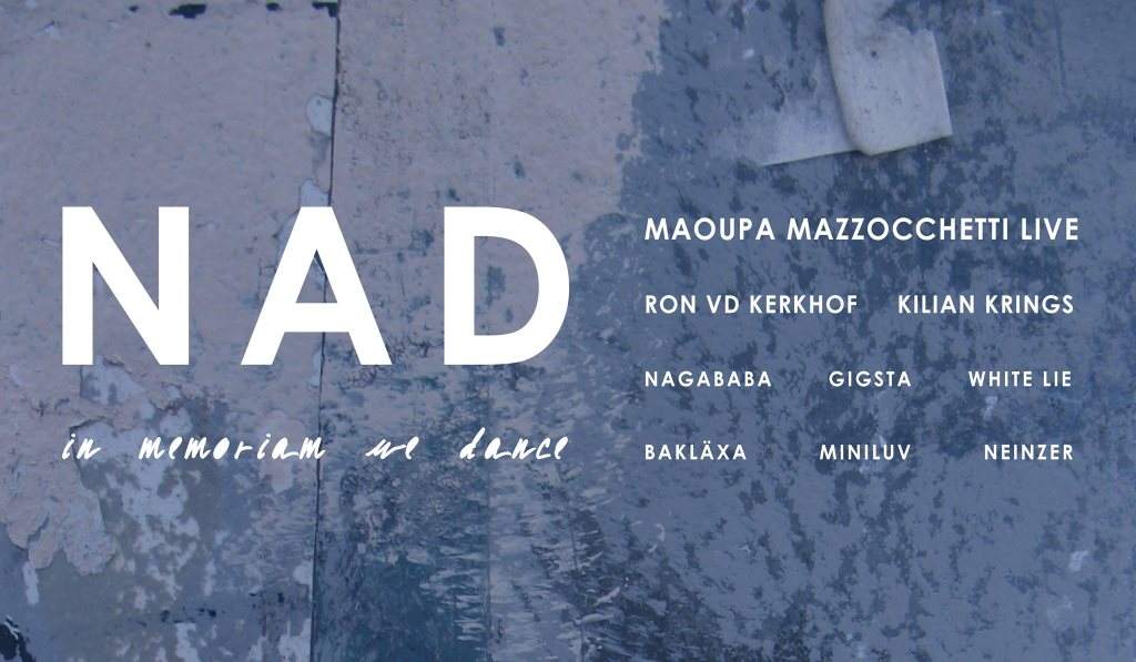 NAD: Maoupa Mazzocchetti, Ron vd Kerkhof & Kilian Krings - フライヤー表