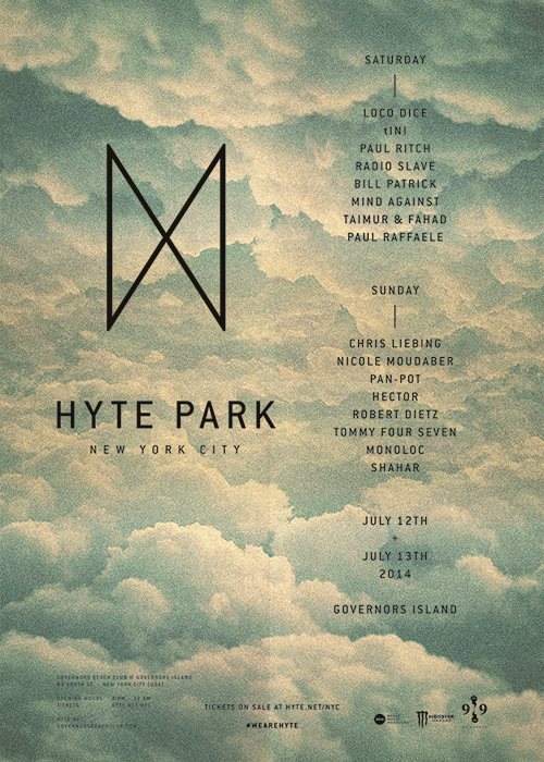 Hyte Park Festival NYC - フライヤー表