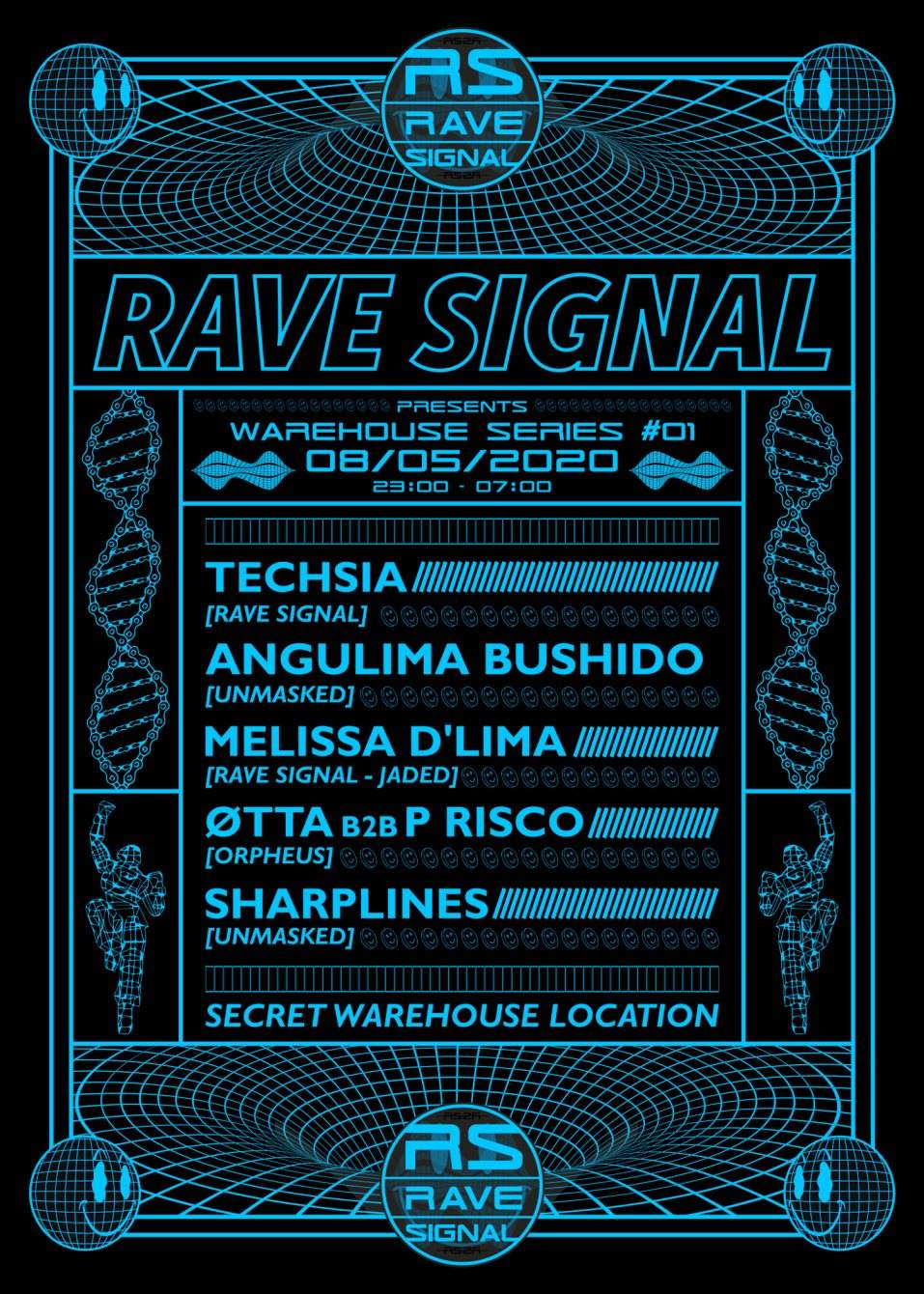 [POSTPONED] Rave Signal presents Warehouse Series #01 - Página frontal