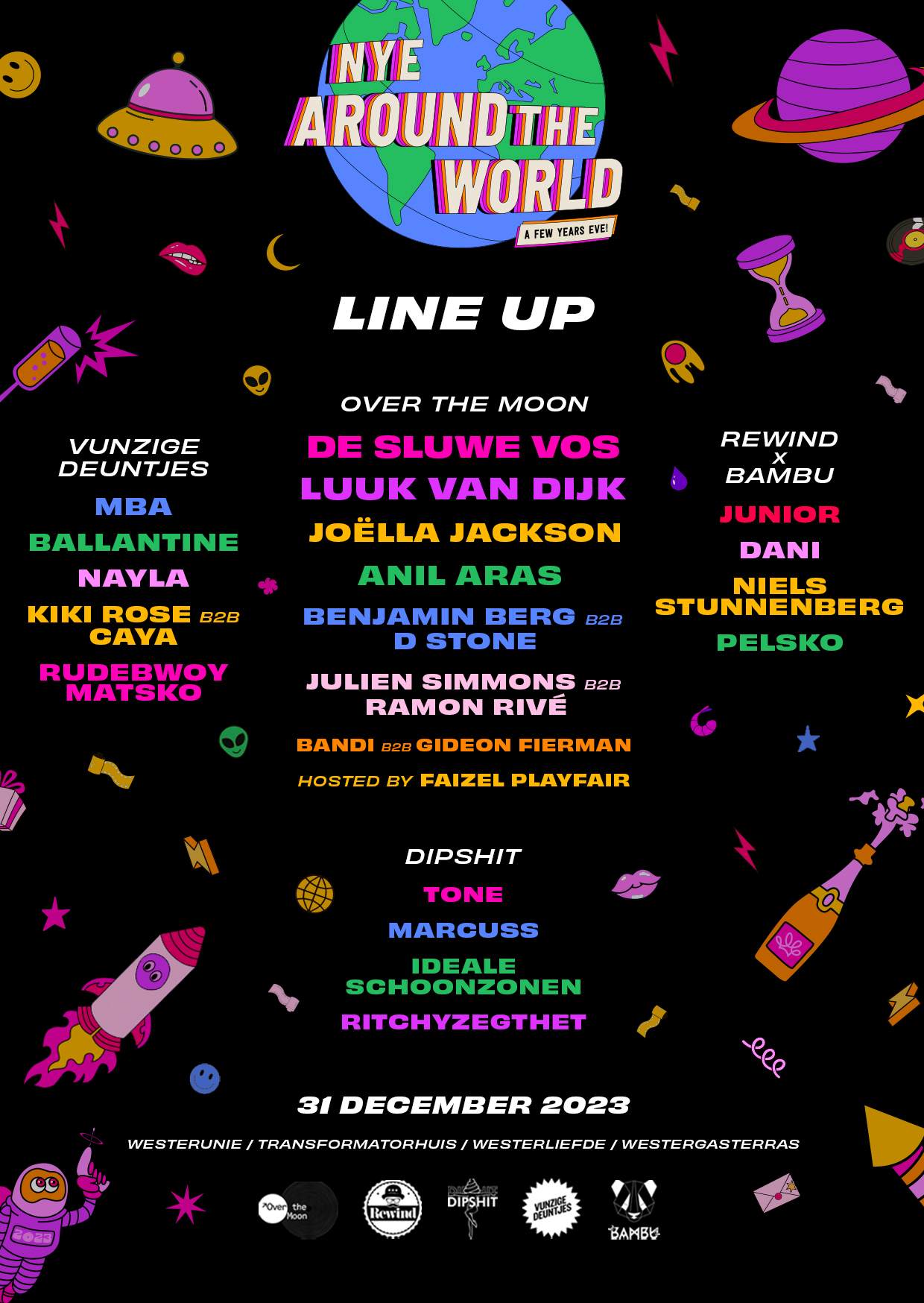 NYE Around the World at WesterUnie, Amsterdam · Tickets