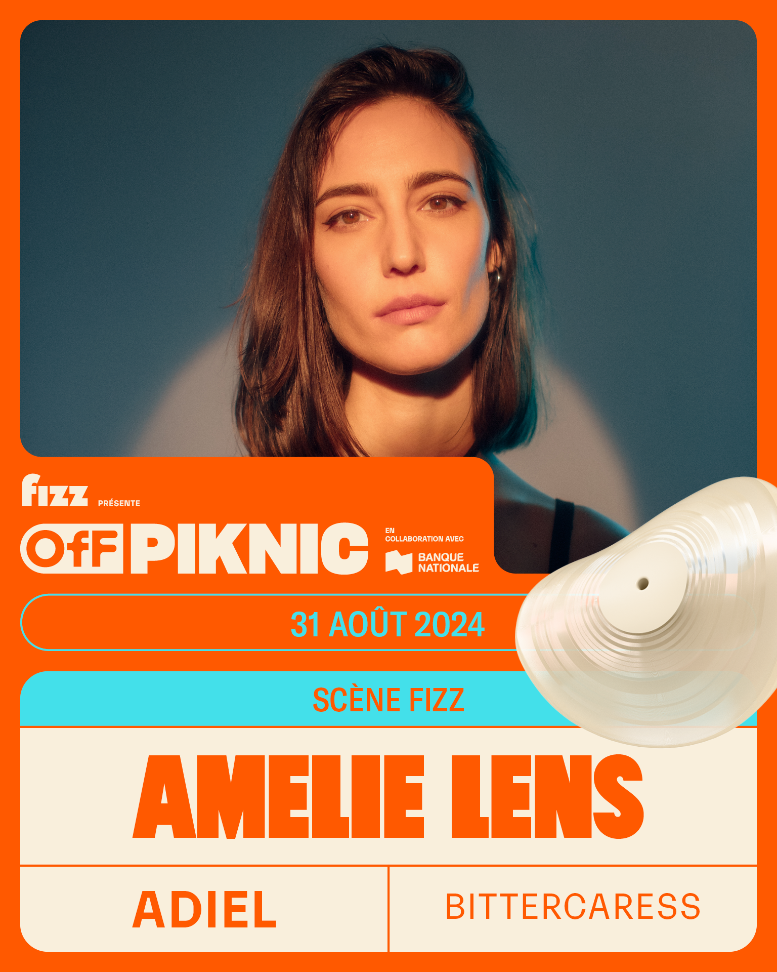 Amelie Lens au Parc Jean-Drapeau - フライヤー表