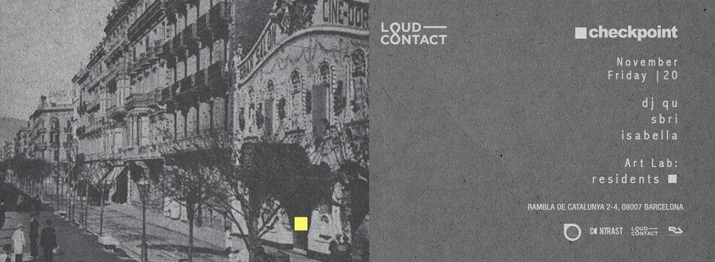 Checkpoint Meet Loud-Contact: DJ Qu, Sbri, Isabella + Art Lab: Sampol & Rick Maia - Página frontal