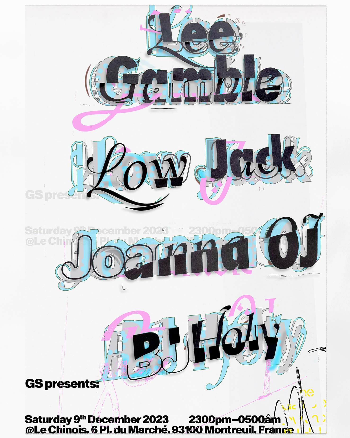 GS Presents: Lee Gamble, Low Jack, Joanna OJ, BJ Holy - Página frontal