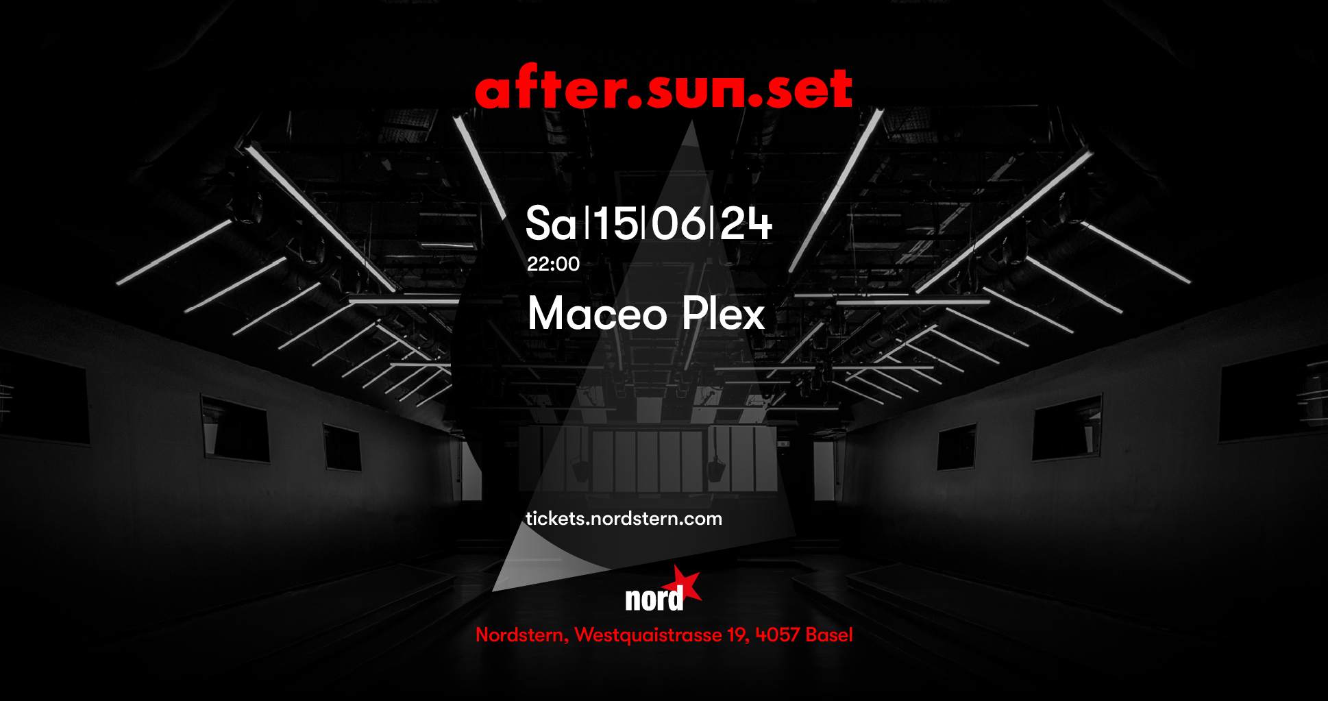 after.sun.set with Maceo Plex - フライヤー表
