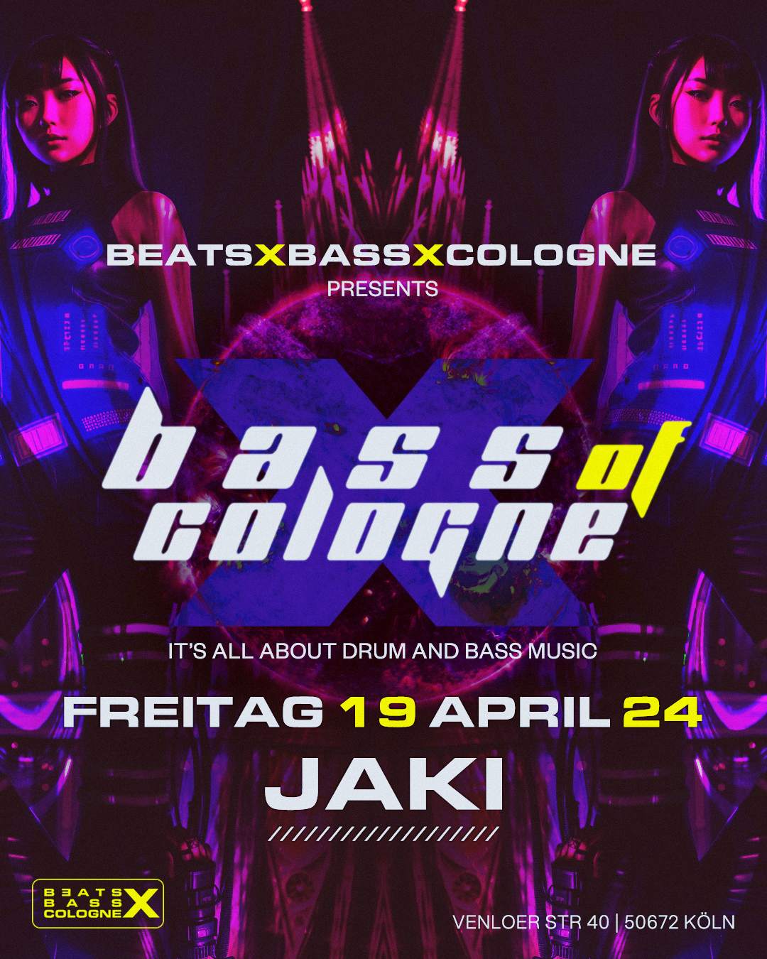 Beats x Bass x Cologne pres. BASS OF COLOGNE - フライヤー表