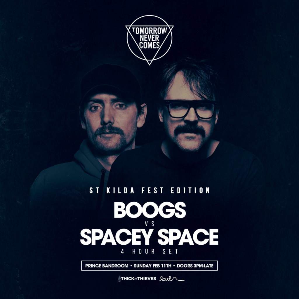 St Kilda Fest at Prince. - Boogs vs Spacey Space - Página frontal