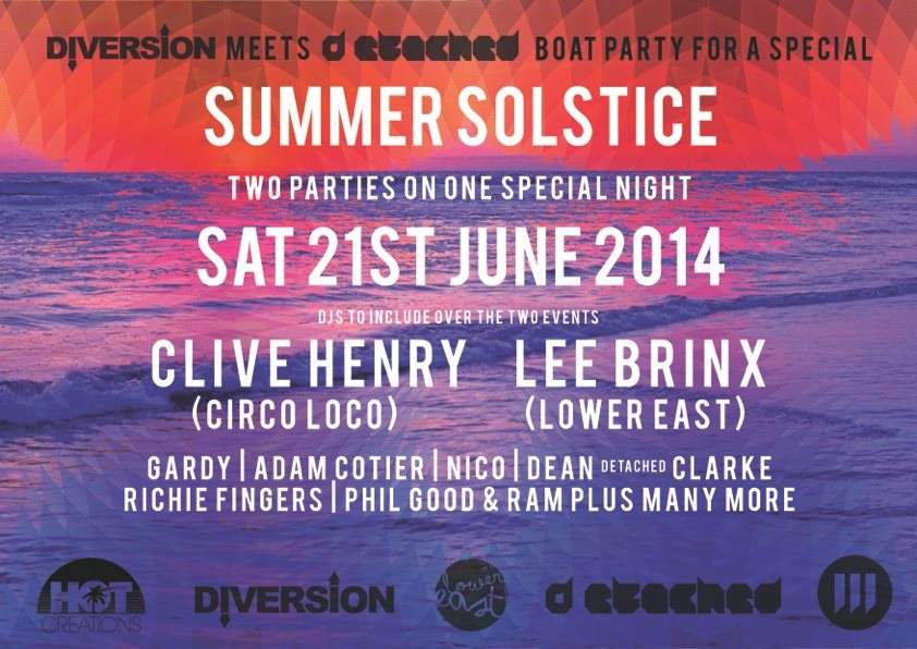 Diversion Meets Detached Boat Party and After Party with Clive Henry & Lee Brinx - Página frontal