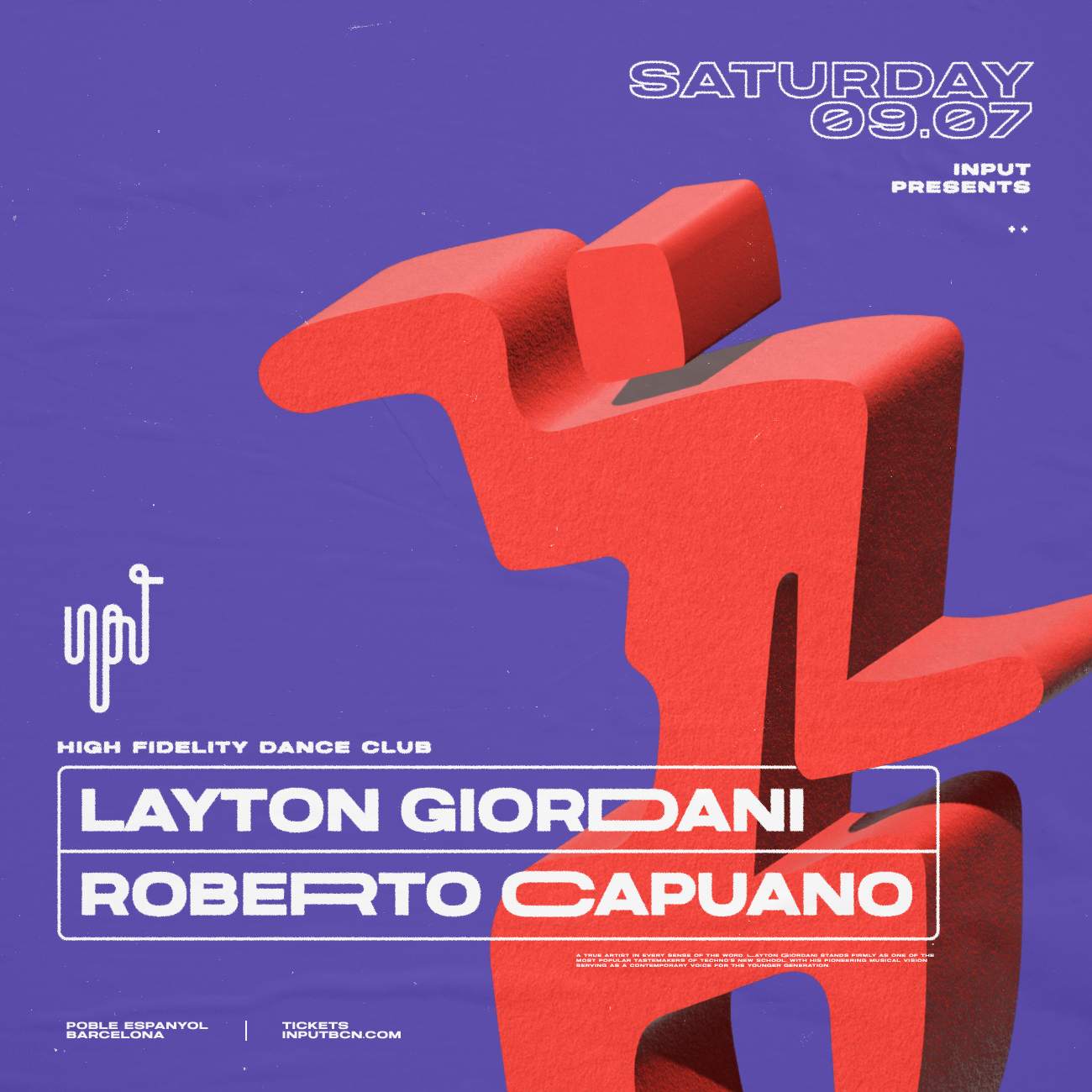 INPUT pres Layton Giordani & Roberto Capuano bei INPUT High Fidelity ...