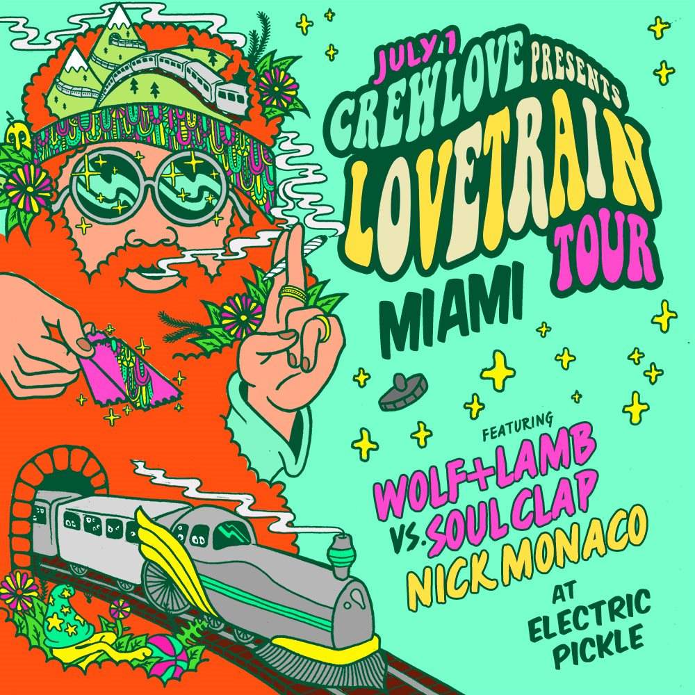 Crew Love & The Electric Pickle present The Love Train Tour 2016 - Página frontal