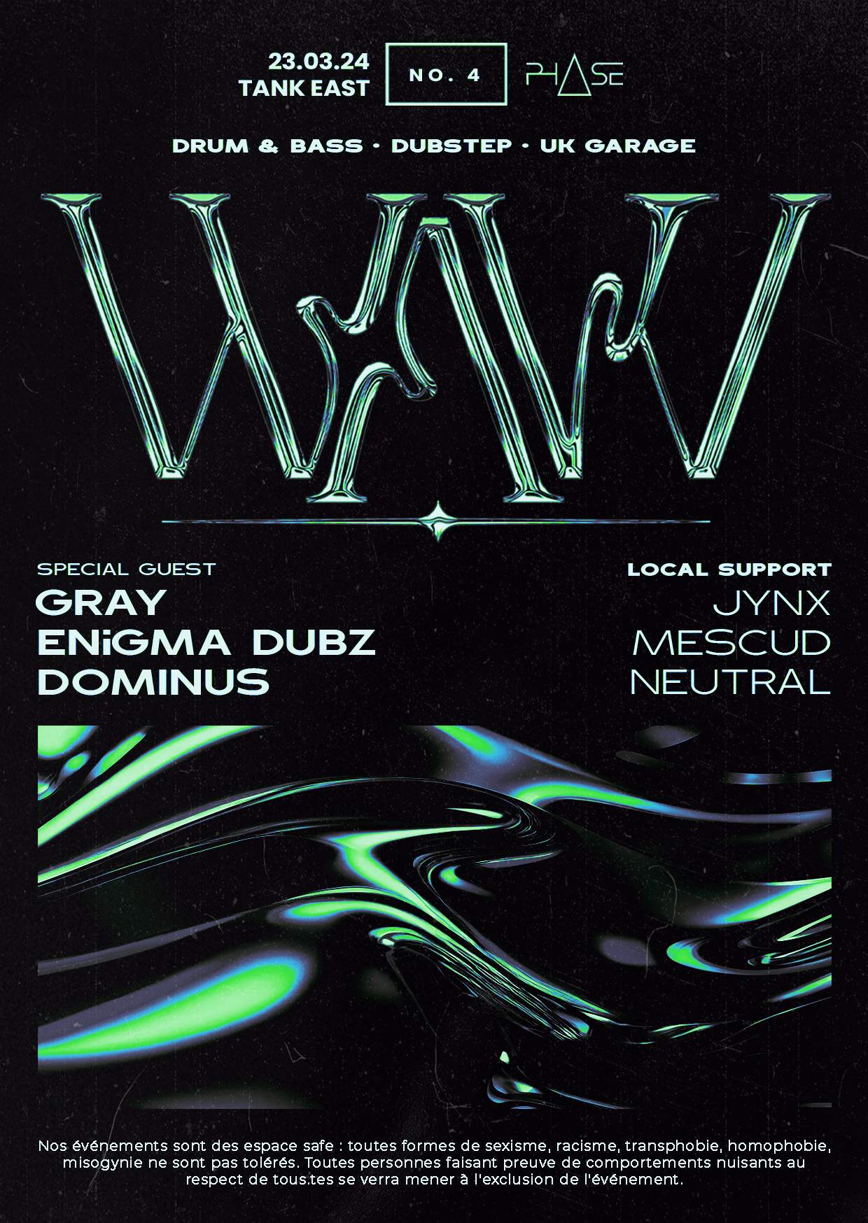 WAVV W/ Gray, ENiGMA Dubz, Dominus & MORE - フライヤー表