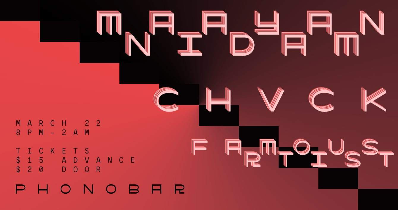 Maayan Nidam Hosted by Chvck - フライヤー表