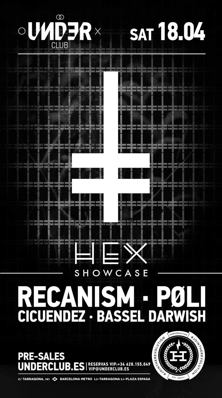 Under Club presents HEX Barcelona Showcase - フライヤー裏