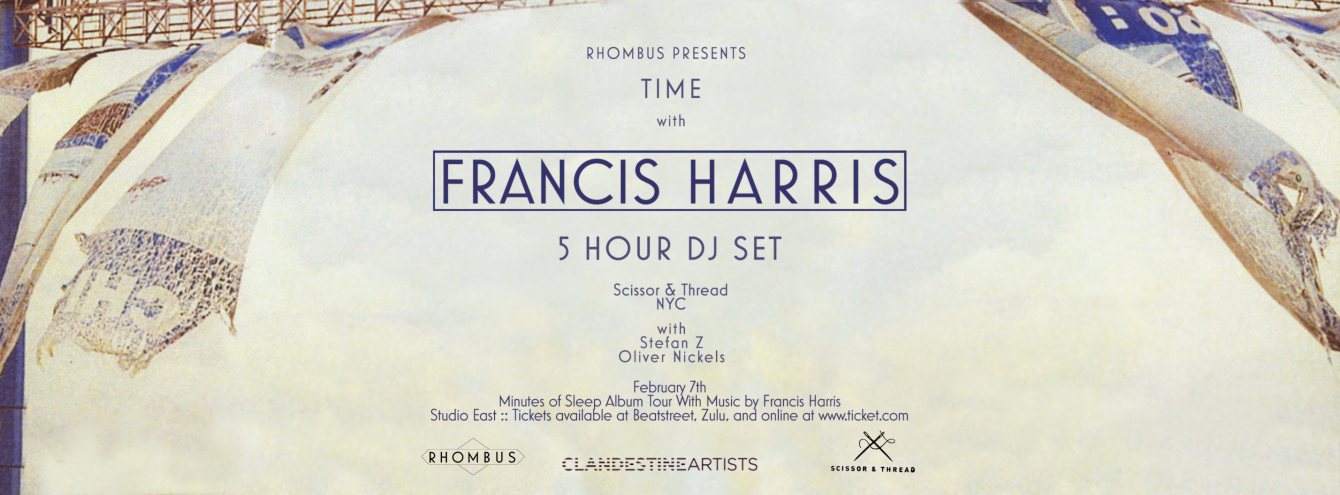 Rhombus presents Time with Francis Harris - Página frontal