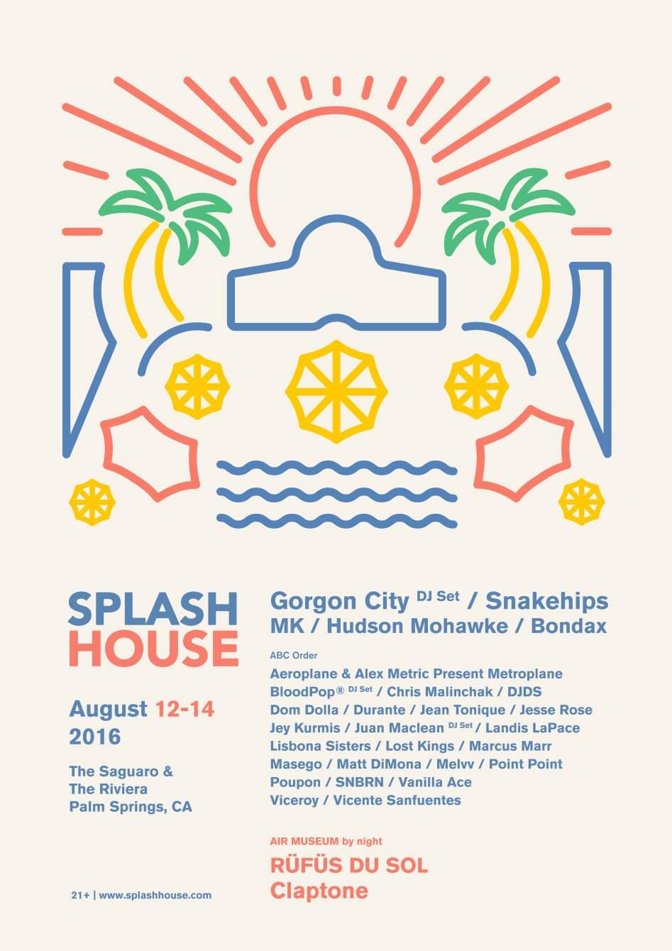 Splash House August 2016 - フライヤー表