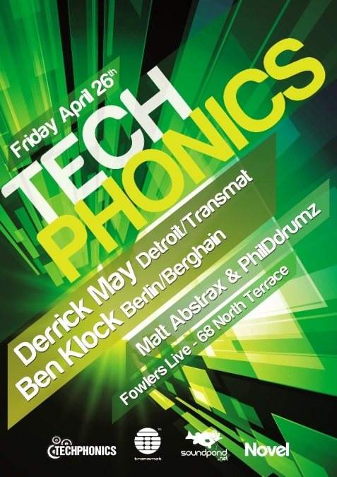 Techphonics with Derrick May & Ben Klock - フライヤー表