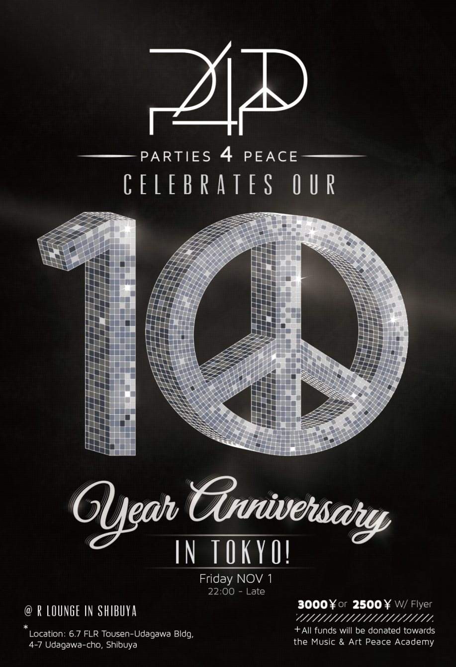Parties4peace Ten Year Anniversary in Tokyo - Página frontal