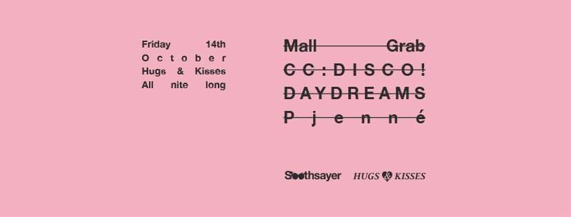 Soothsayer Pres: Mall Grab, CC:Disco!, Daydreams & Pjenné - Página frontal