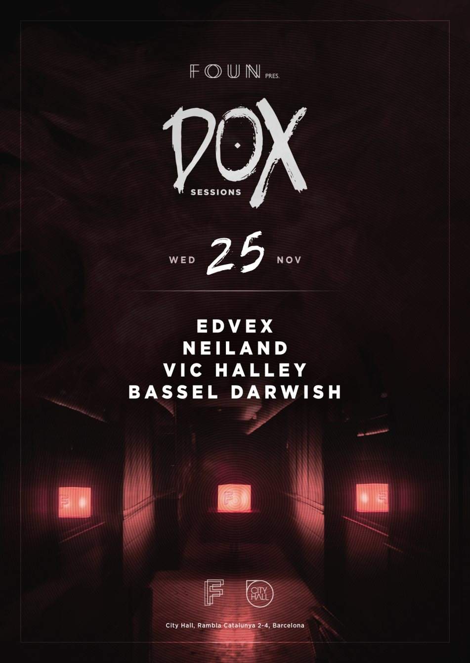 Foun DOX Sessions with Edvex, Neiland, Vic Halley, Bassel Darwish - Página trasera