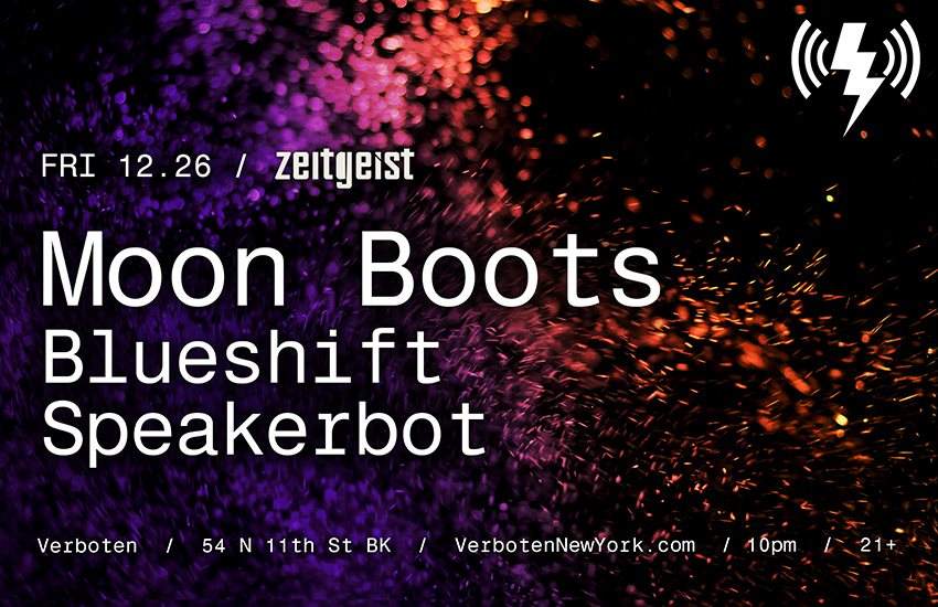 Zeitgeist: Moon Boots / Blueshift / Speakerbot - Página frontal
