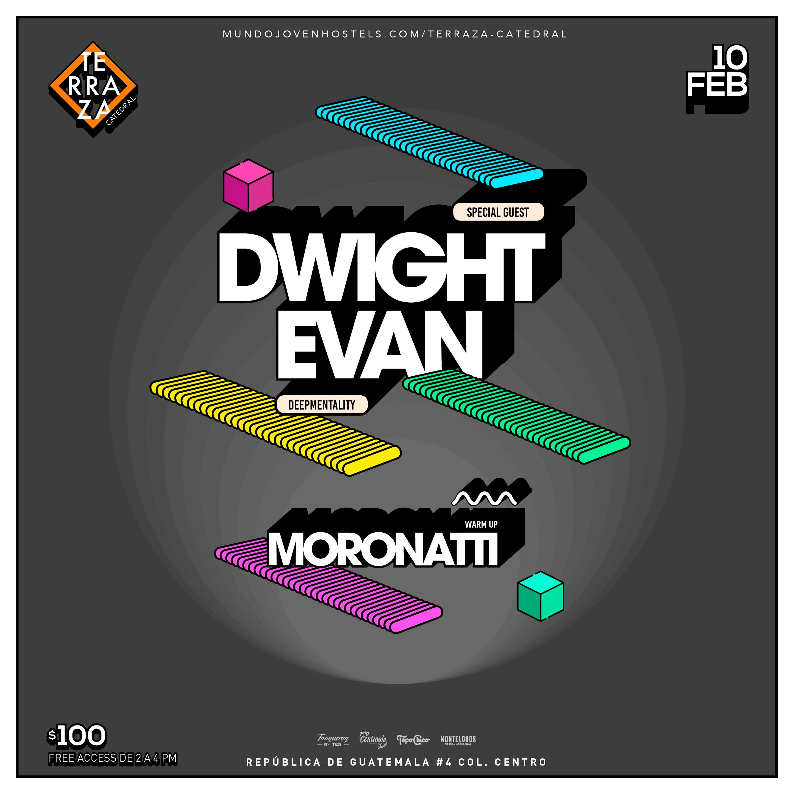 Dwight Evan + MORONATTI - フライヤー裏