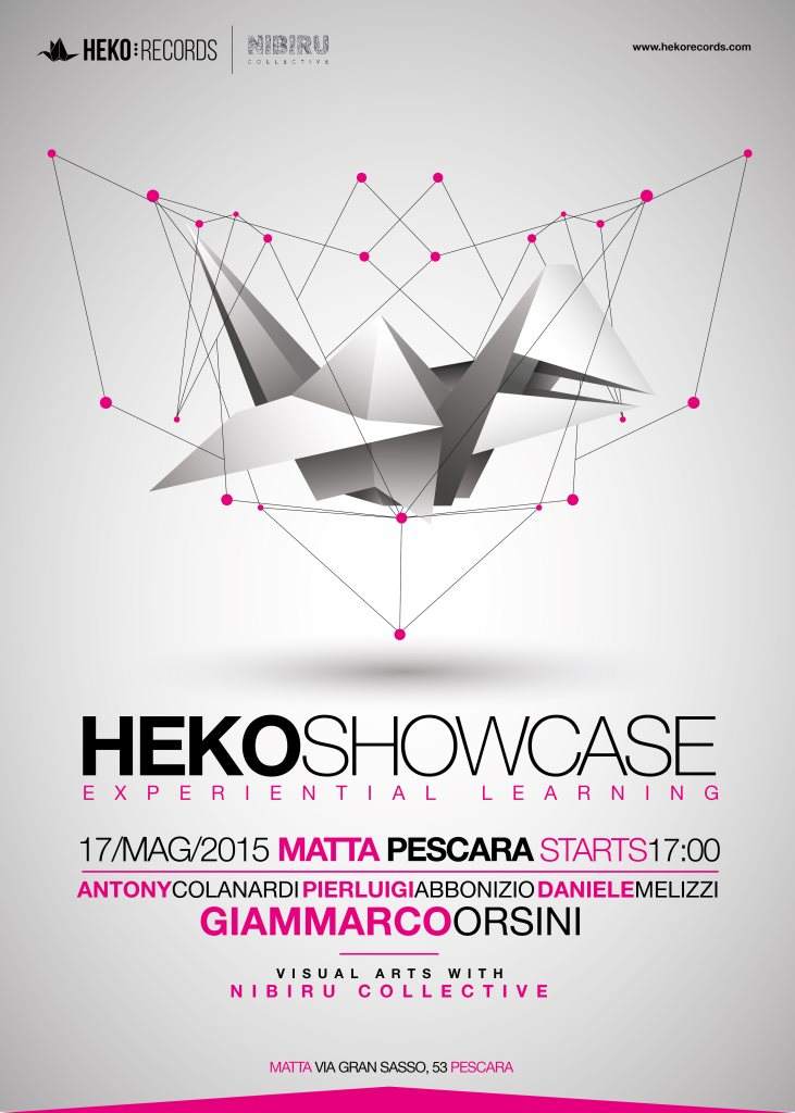 Heko Records presents Experiential Learning Showcase - フライヤー表