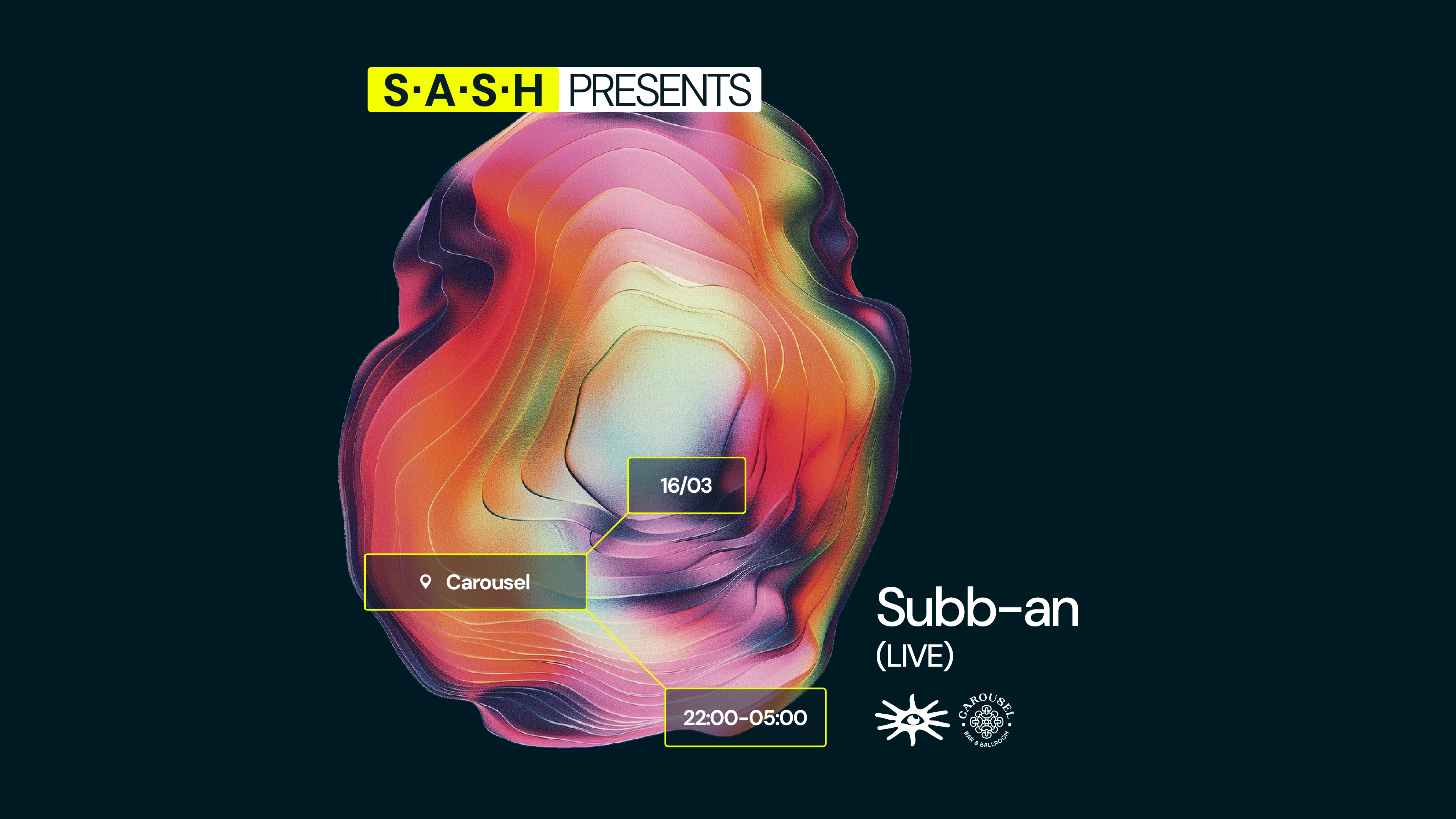 ★ S.A.S.H presents Subb-an (LIVE) ★ Saturday 16th March ★ - Página frontal