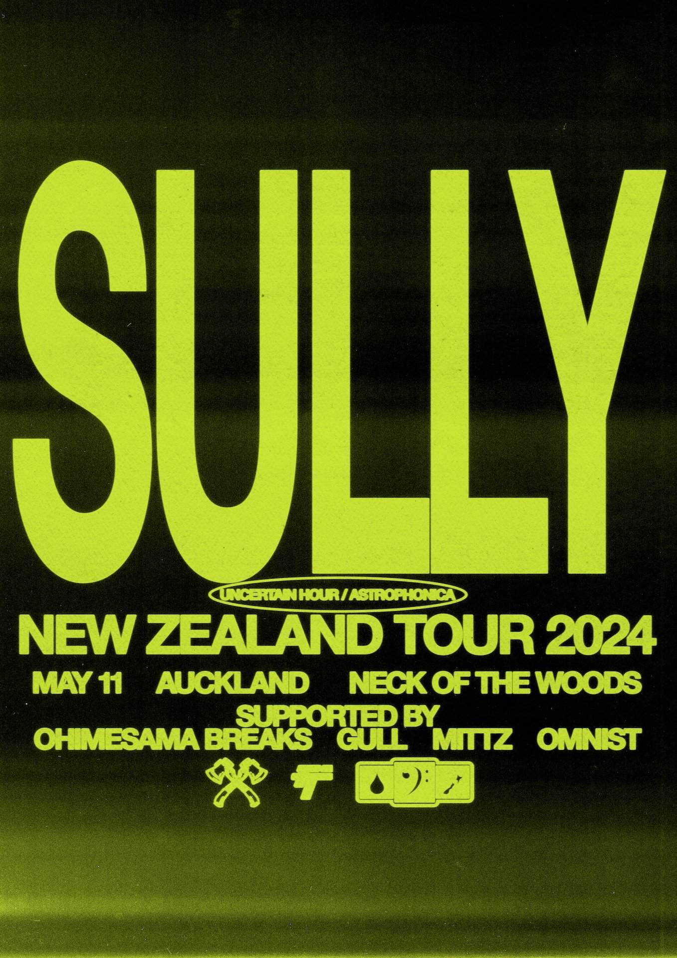 Sully - NZ Tour 2024 (AKL) - フライヤー表