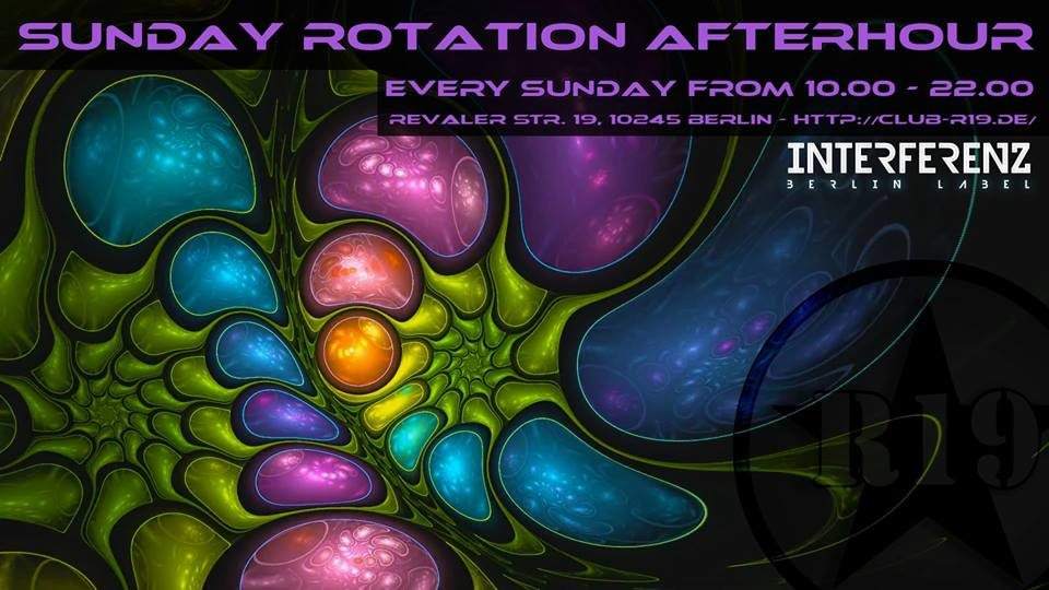 Sunday Rotation - GOA - Progressive - Psytrance - Afterhour - フライヤー表