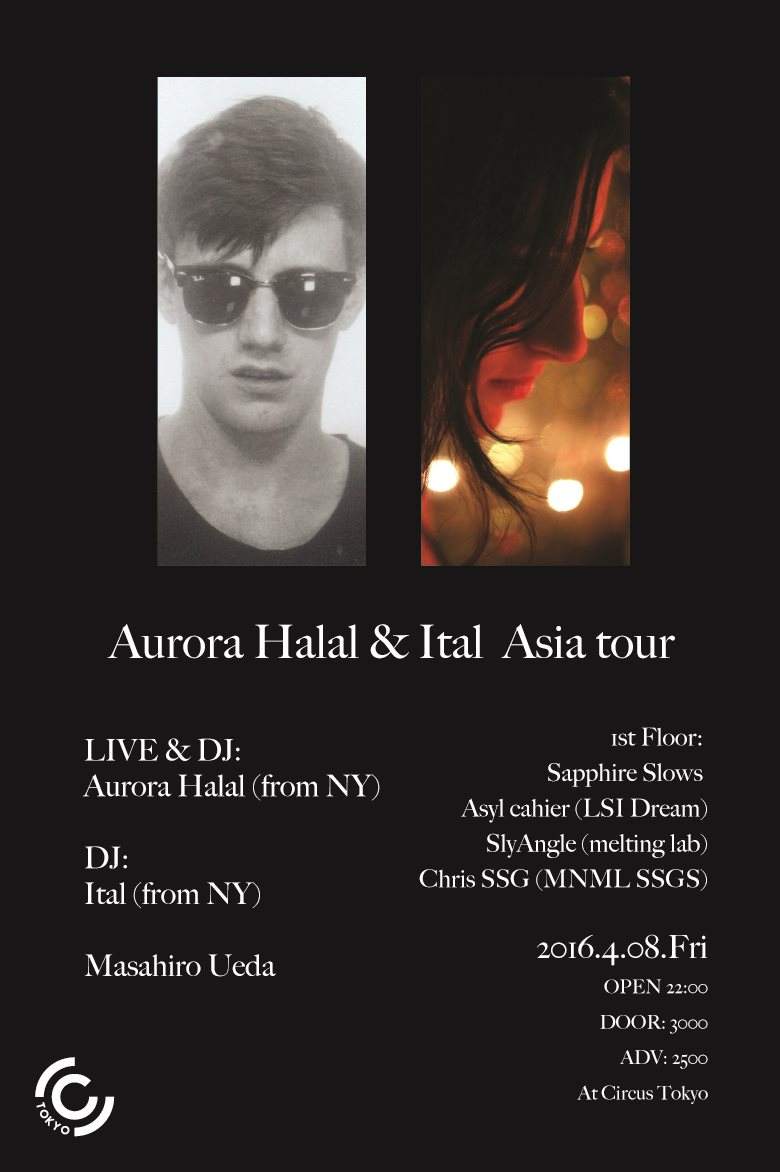 Aurora Halal & Ital Asia Tour - フライヤー表