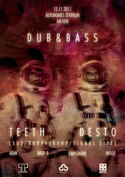 Dub&bass feat Teeth [live], Desto - フライヤー表